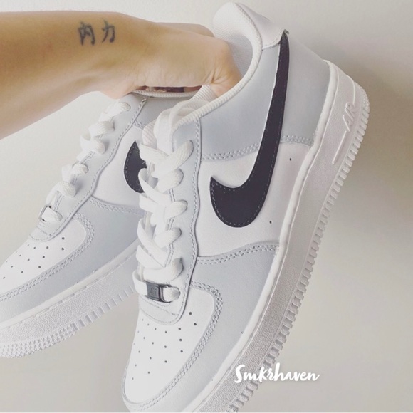 Nike Shoes - Custom Grey Nike Air Force 1s